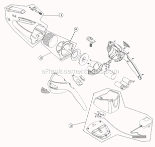 Page A Diagram and Parts List for M0888VX  Dirt Devil Hand Vacuum